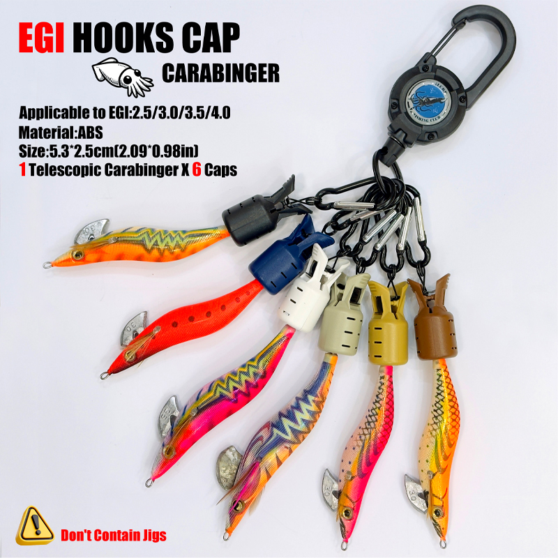 Fishing Equipment Carp - Calamari Jig Hook Caps e Moschettone