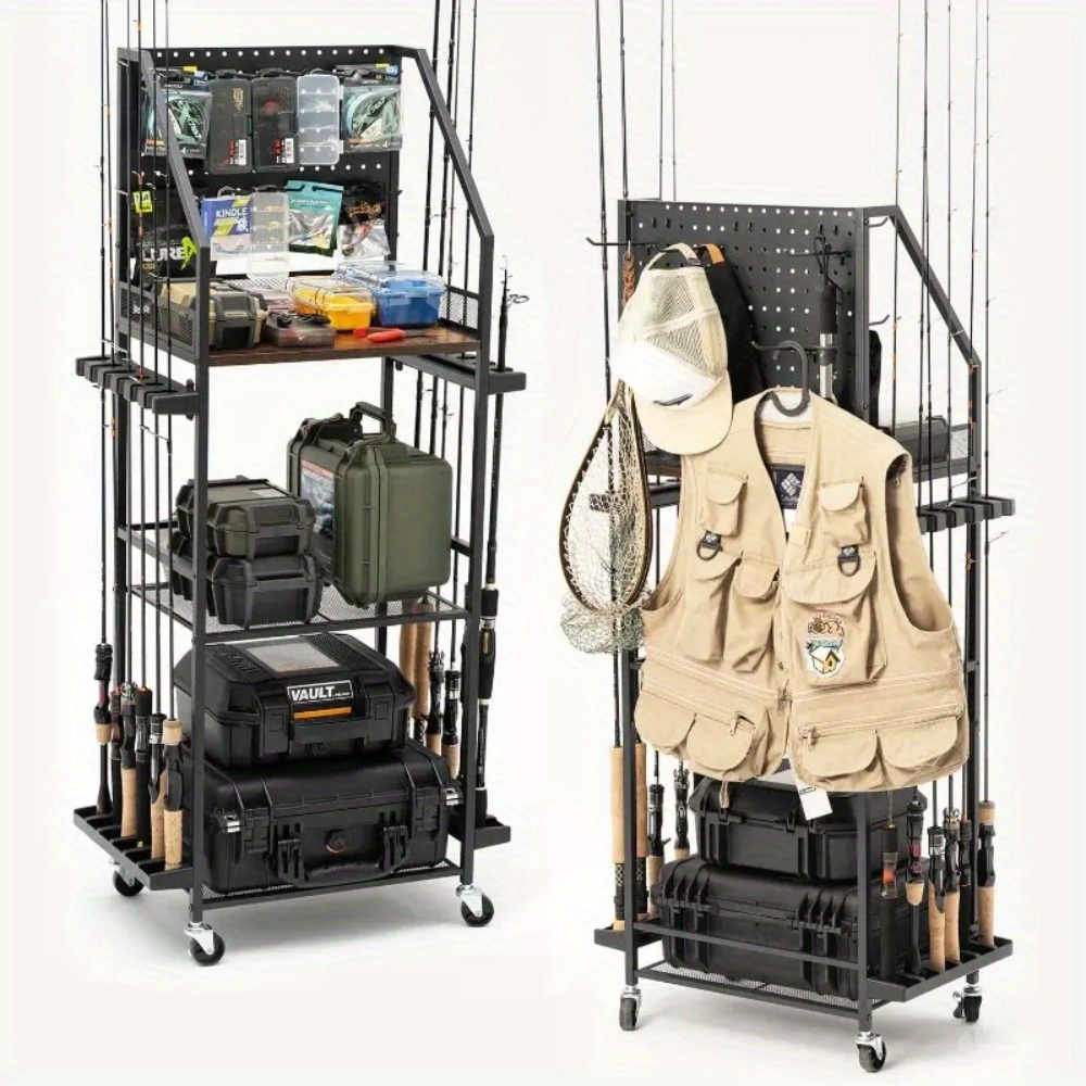 Fishing Equipment Carp - Portacanne da Pesca per Garage, Supporti