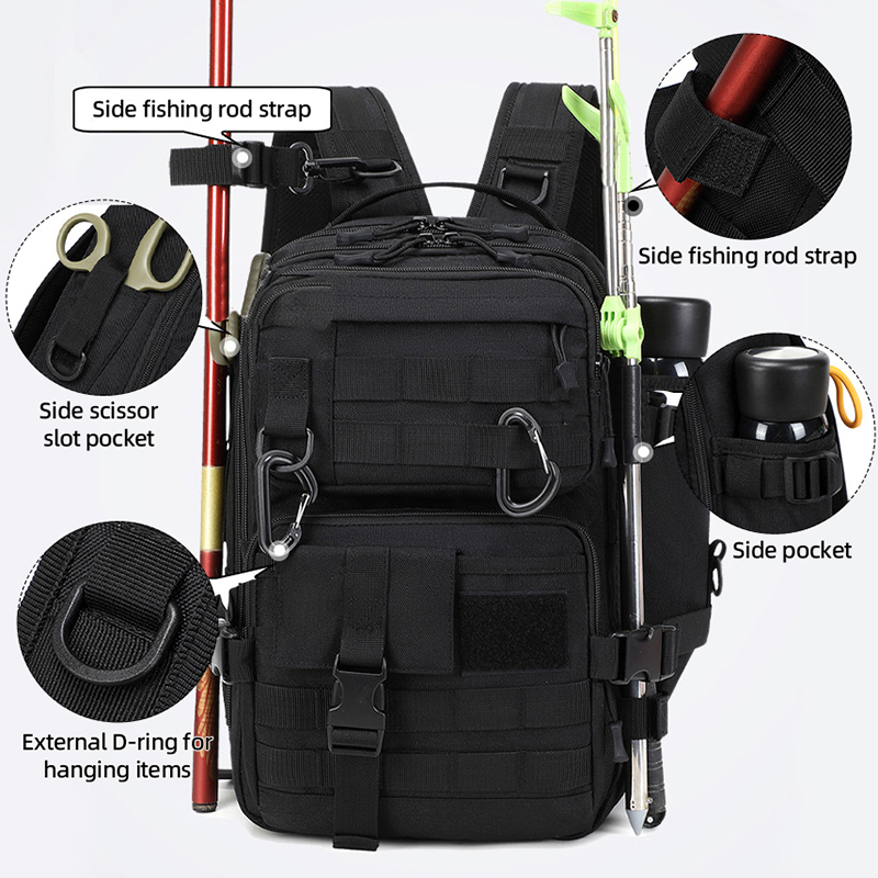 Zaino Tattico da Campeggio, Gr - Fishing Equipment Bag recensione e prezzo